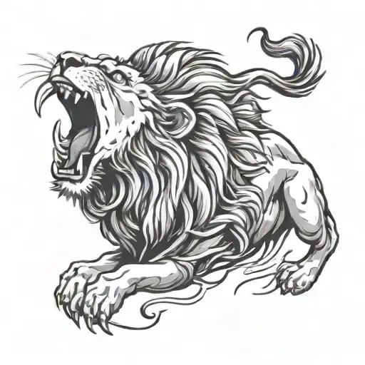 Lion Roaring