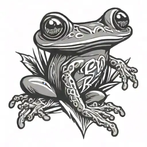 Rockstar Logo With A Frog