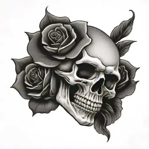 Skull And Roses