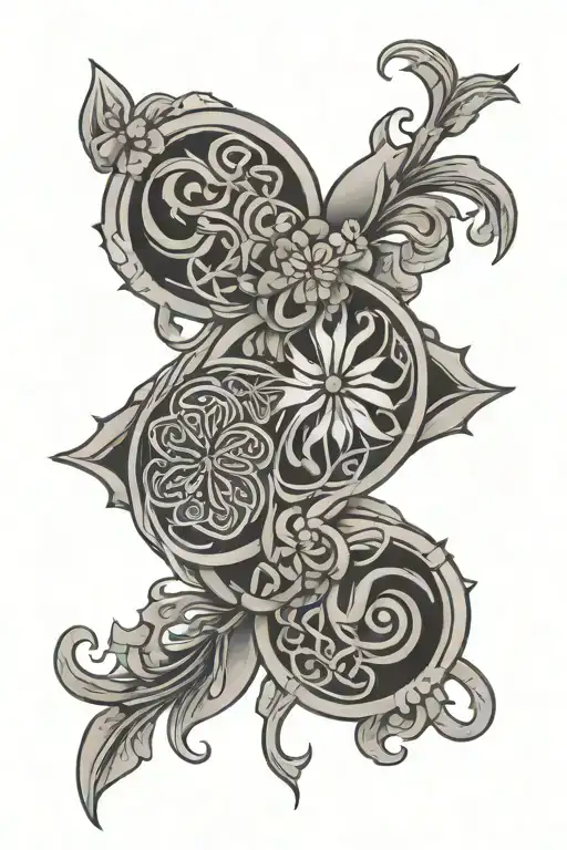 Celtic Flowers And Minimalism