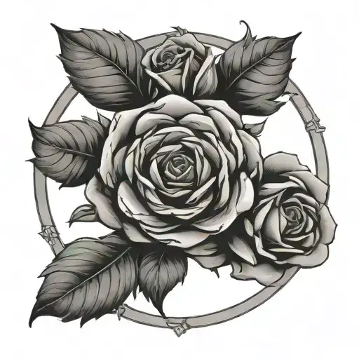 Yorkshire Rose Roman Numerals