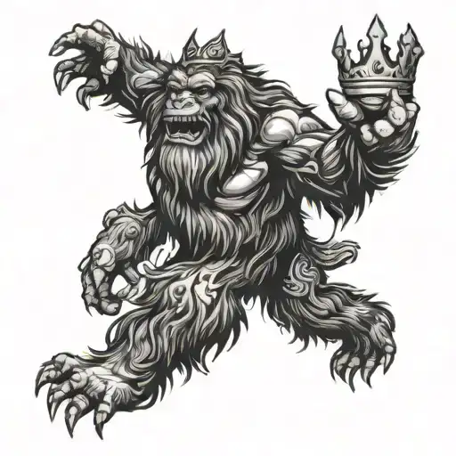 Sasquatch With Crown