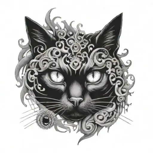 Cat That Has Eight Eyes All