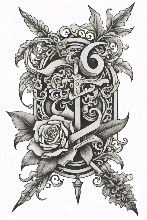 Divine Word Tattoo Design