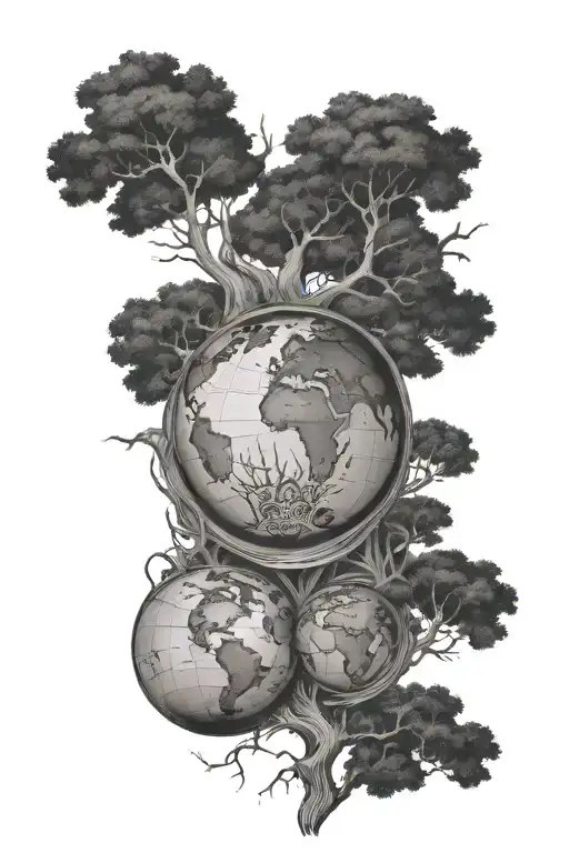 Medical Humanitarian Globe Family Tree