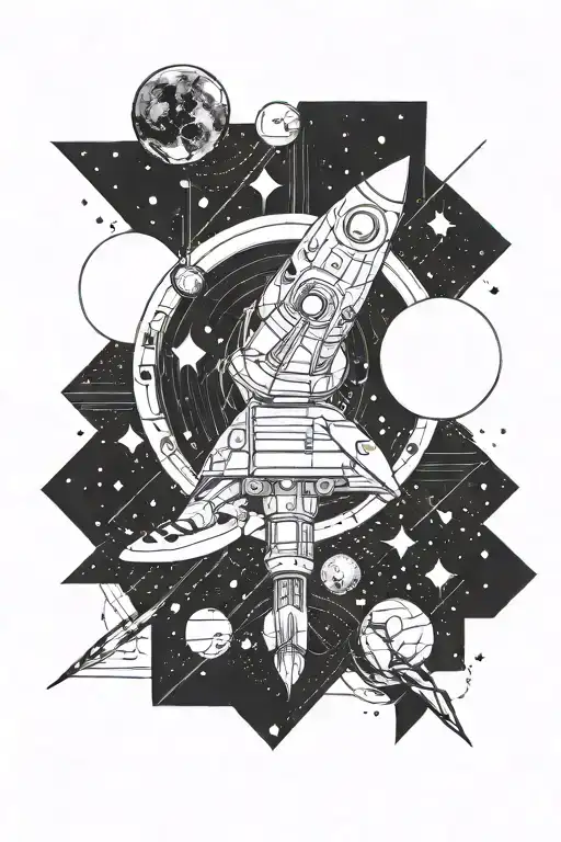 Geometric Space Themed