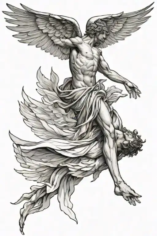 Icarus Reaching Towards The Heavens