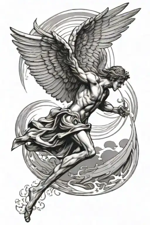 Icarus Flying Towards The Sun