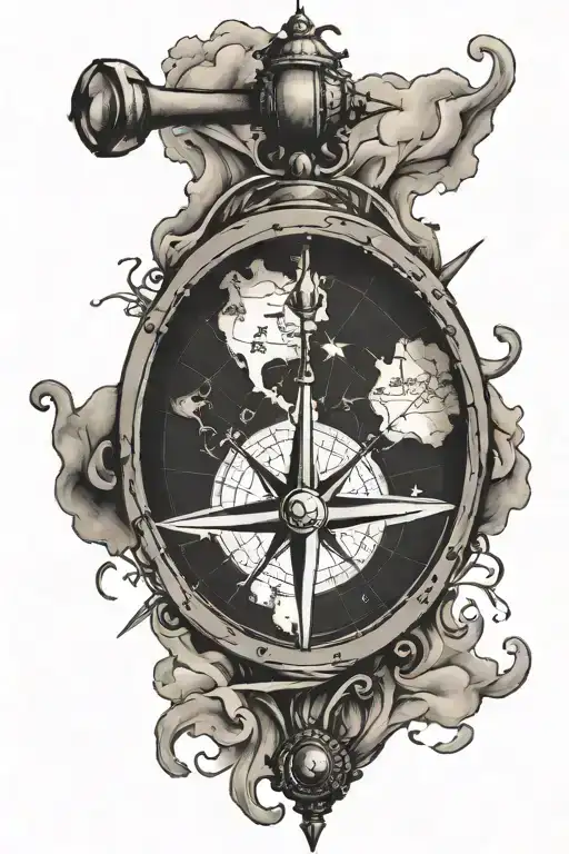 Map An Compass Intertwined