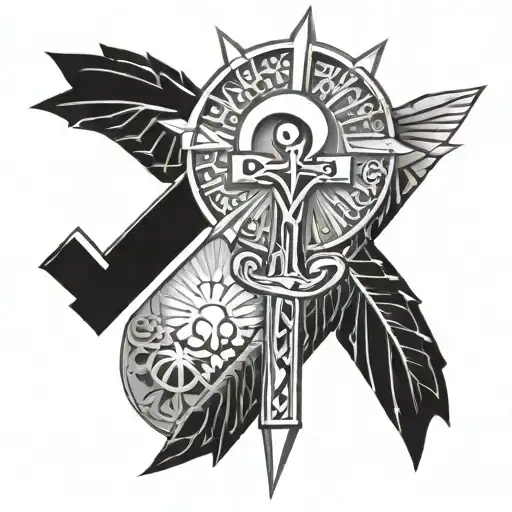 Ankh Symbol With A Ny Symbol
