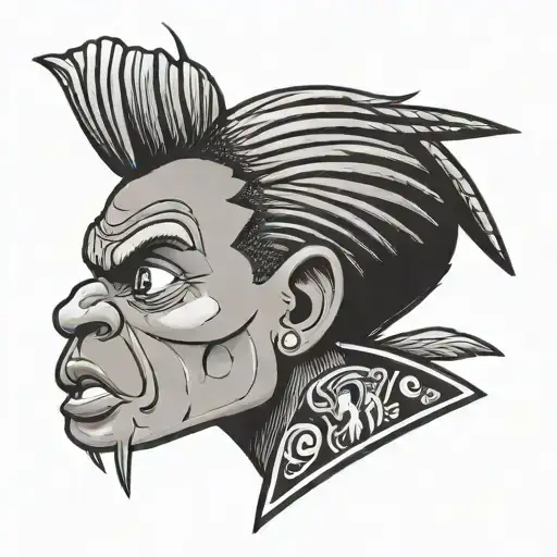 Hey Arnold Football Head Profile Holding