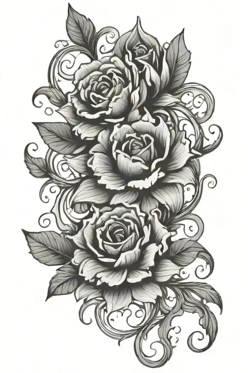 Gothic Flower Intertwined