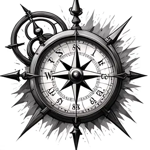 Compass And Clock