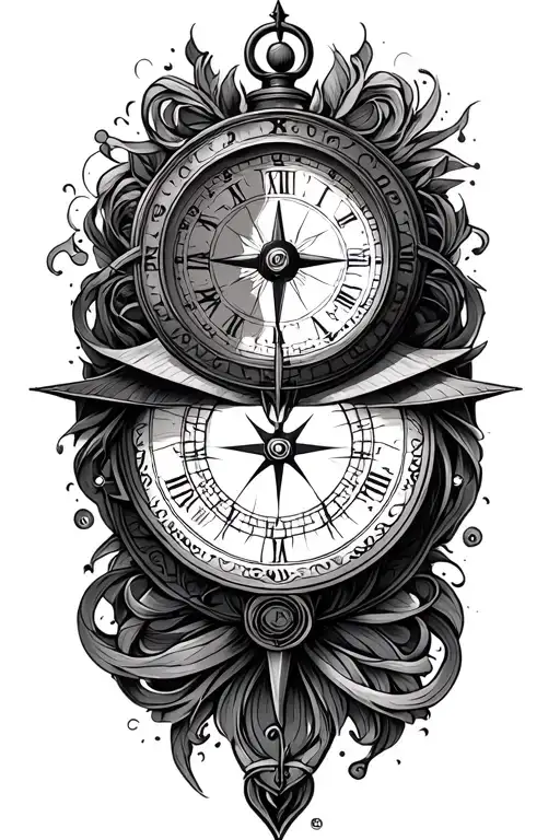 Compass And Clock