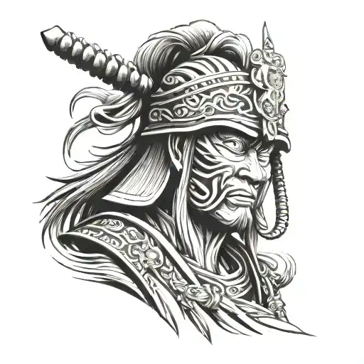 Thai And Japanese Samurai