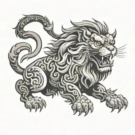 Chinese Lion Head