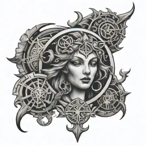 Hecate Symbols Incorporated Into Key