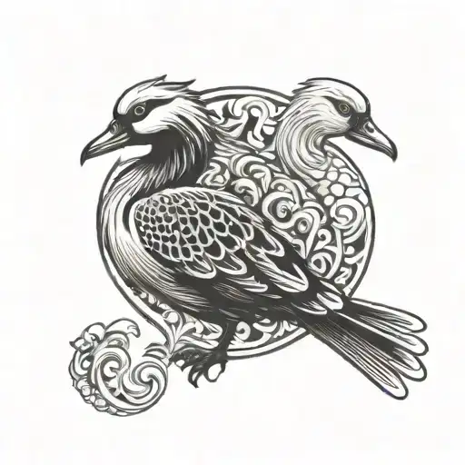 Vietnamese Bird And Finnish Swan