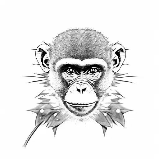 Monkey Driving A Porsche