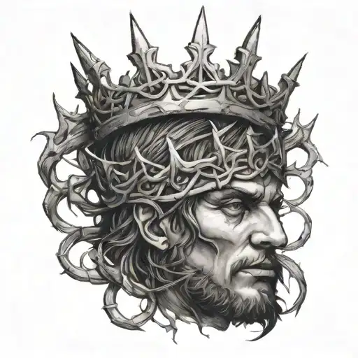 Roman Eight Inscribed In A Crown Of Thorns
