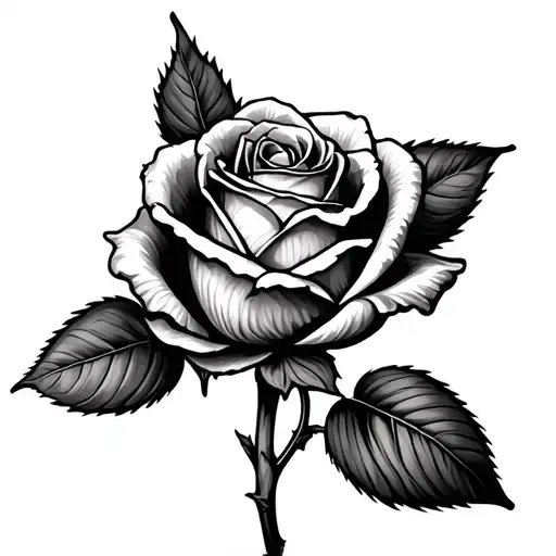 Rose Wrapped With Famillia