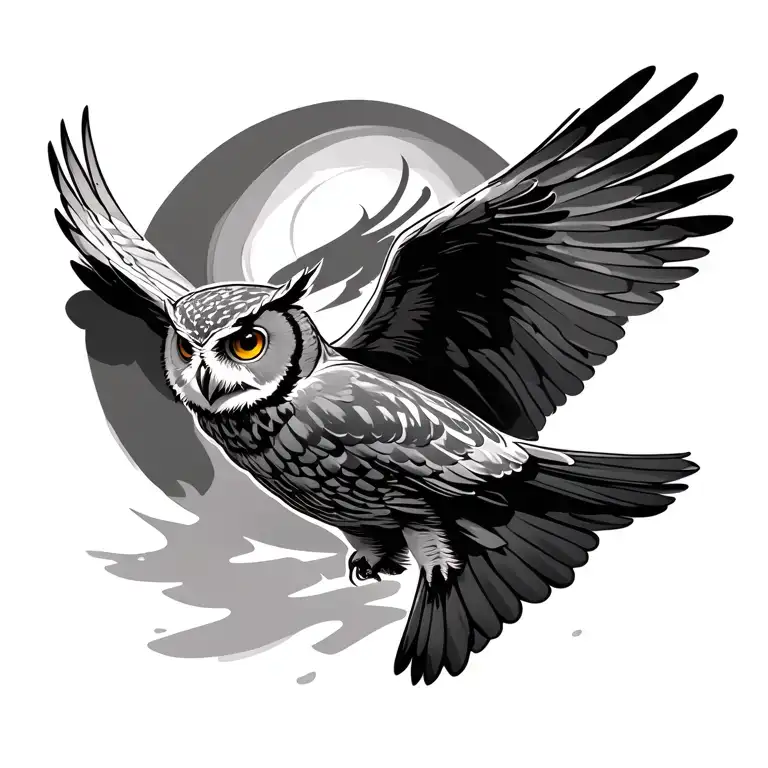 Owl Flying