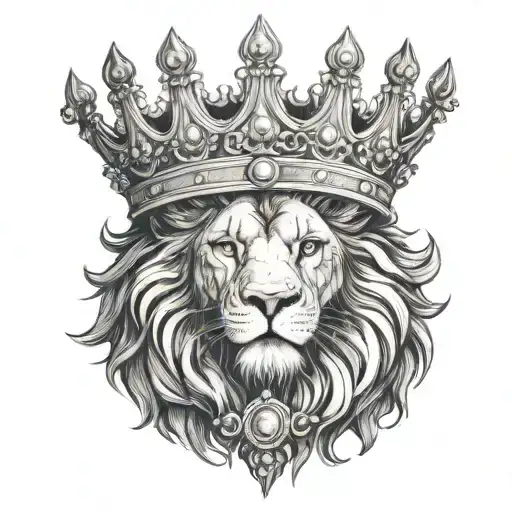 Lion Wearing A Crown