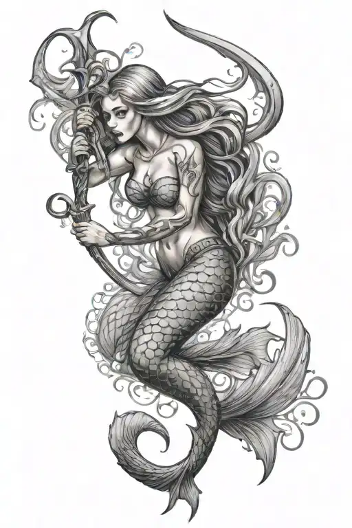 Mermaid With Trident
