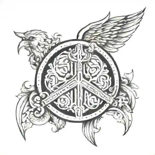 Ornamental Sigil Peace Protection Symbol