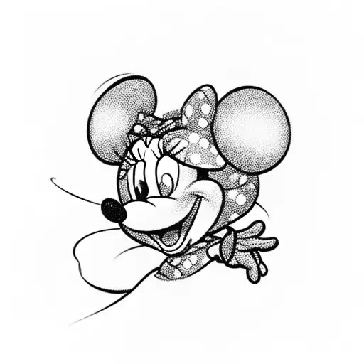 Draw A Minnie Mouse That Looks A Little More Tougher Than Usual