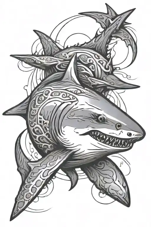 Shark With Sewn Belly Sleeps