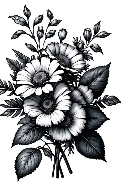 March And September Birth Flower Bouquet