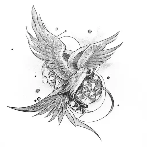 Phoenix With Triangle