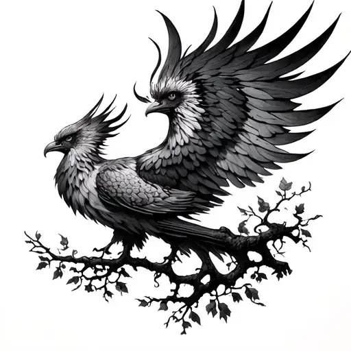 Phoenix On A And Whole Tree Of Life Not A Partial Branch