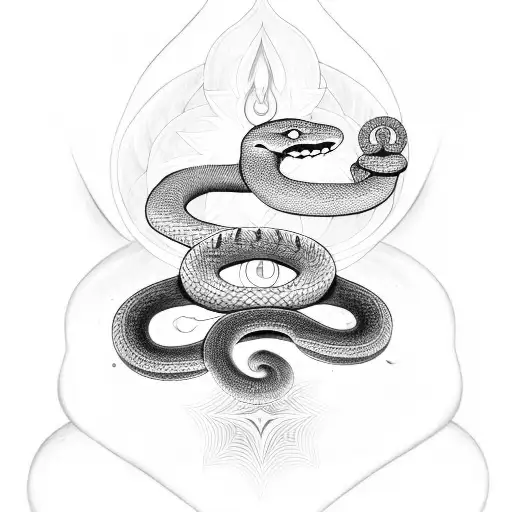 Chakras With Snake For Back