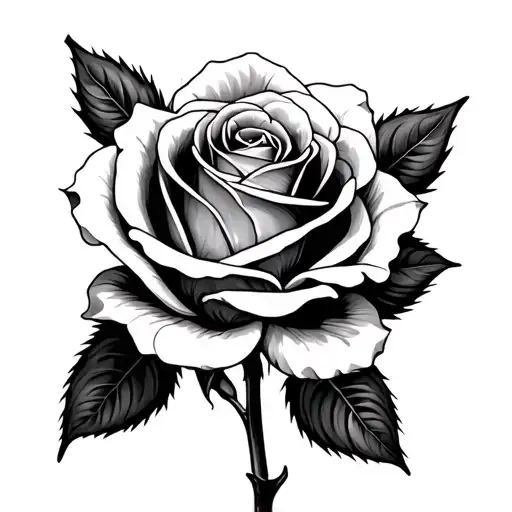 A Black Rose With Sheets Around