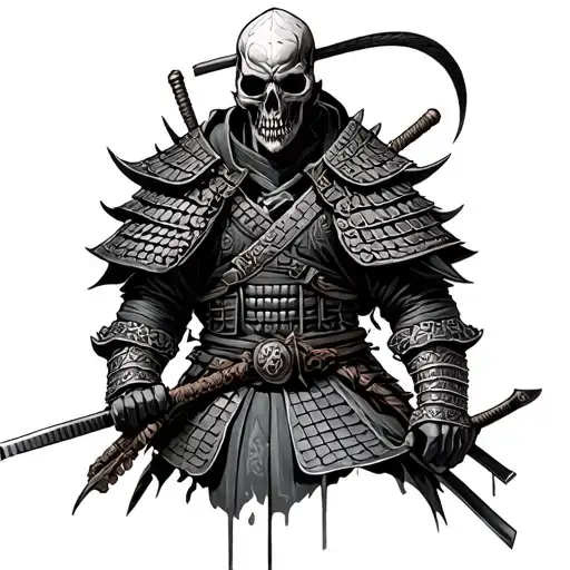 Death In Samurai Warrior Suit