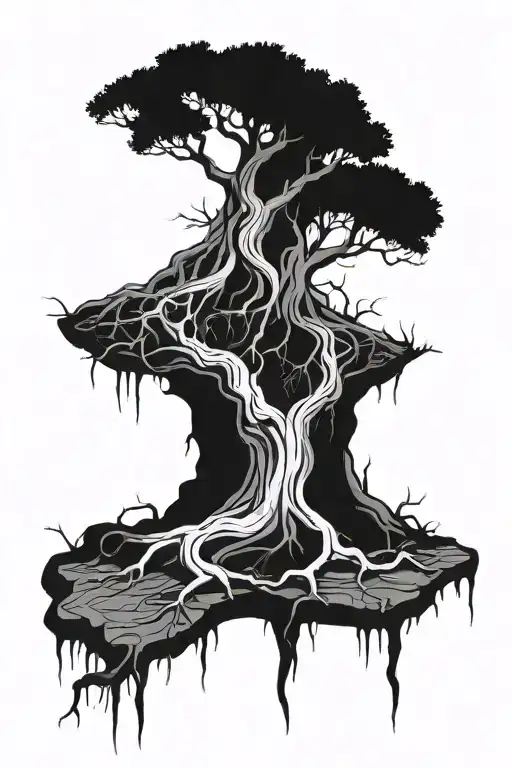 Tree Roots Reaching Deep