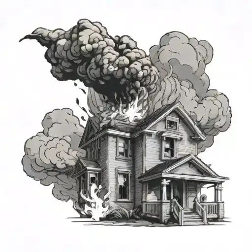 Home Explosion Fire Rising