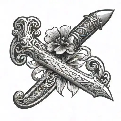 Dagger With Clover