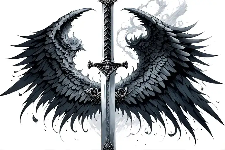 Arise Test Gothic Style With Sword And Wings