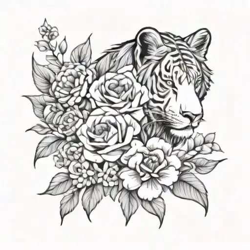 Zodiac Sign Leo And Cerisier Flower Bouquet