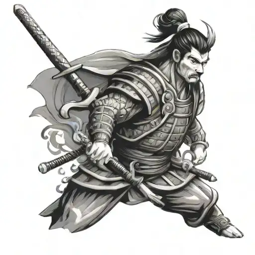 Japan Drago Or Samurai Warrior