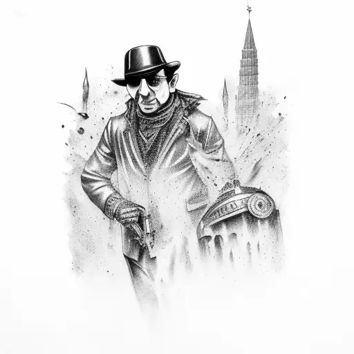 Italian Mafia With Fountain Of Treve