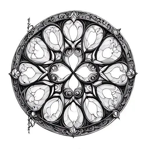 Gothic Stained -Glass Windows