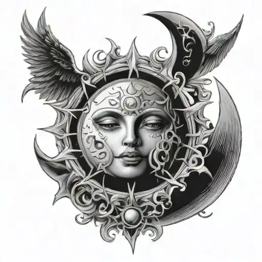 Gothic Sun And Moon
