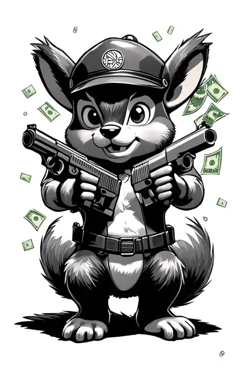 Chip And Dale Rescue Rangers With Guns Money Drugs