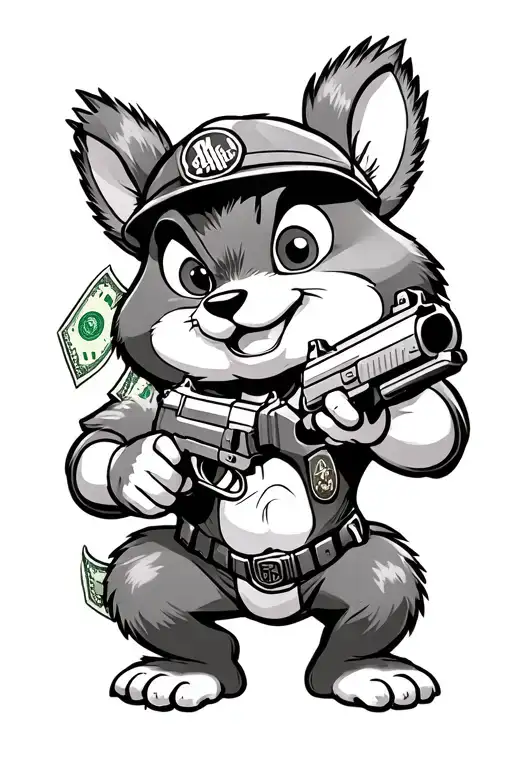Chip And Dale Rescue Rangers With Guns Money Drugs