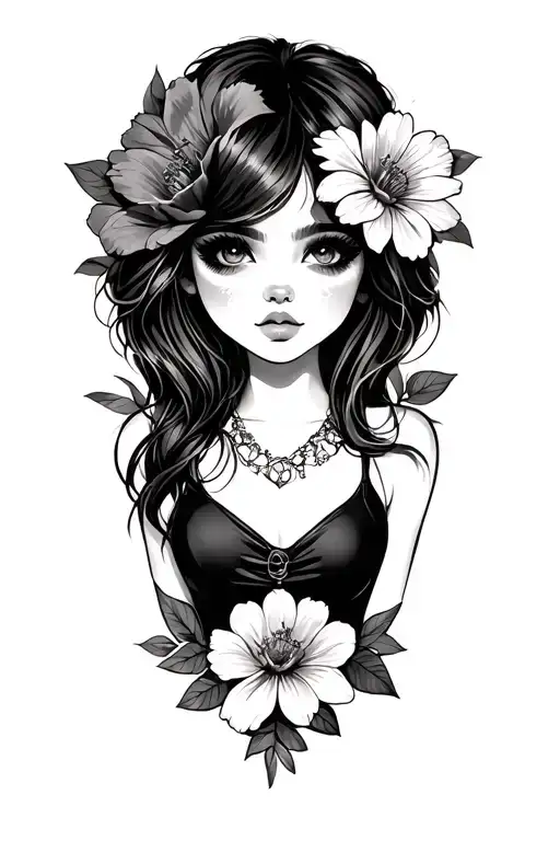 Flowers Animals Gangster Girl