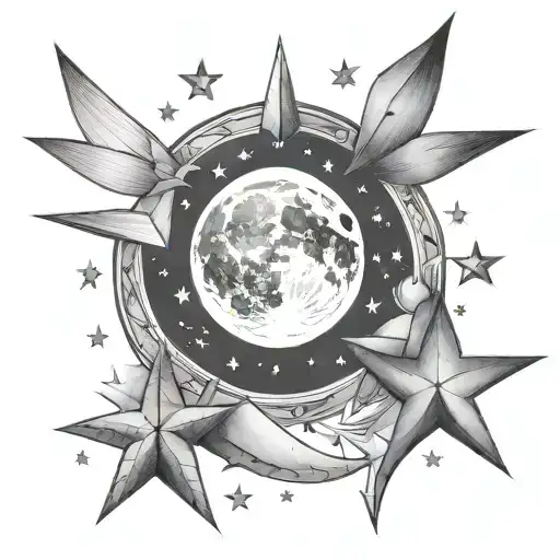 Stars And Moon